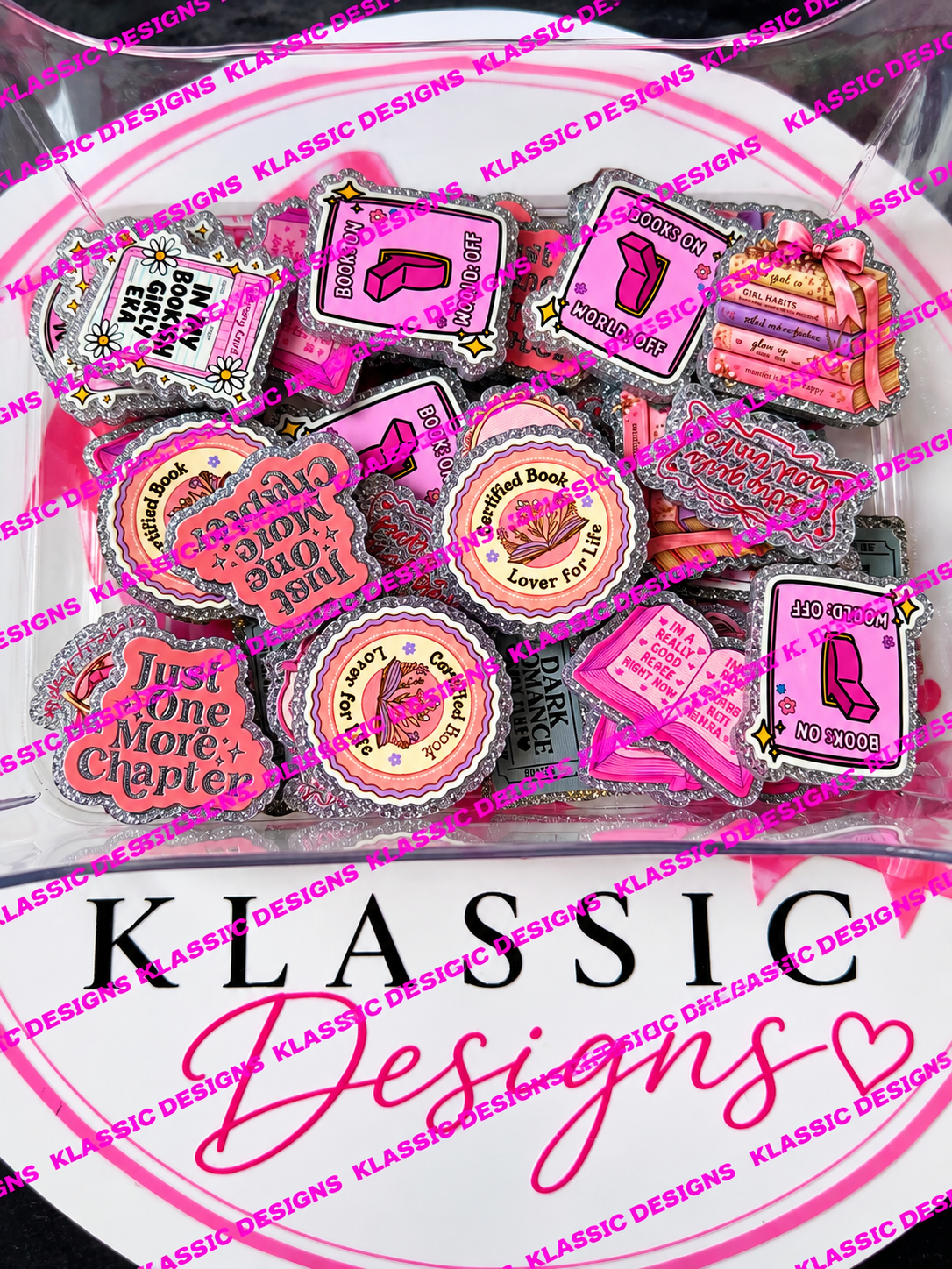 Bookish Acrylic Flatbacks