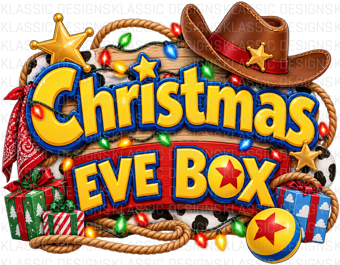 #1 Xmas Eve Box UVDTF Wrap