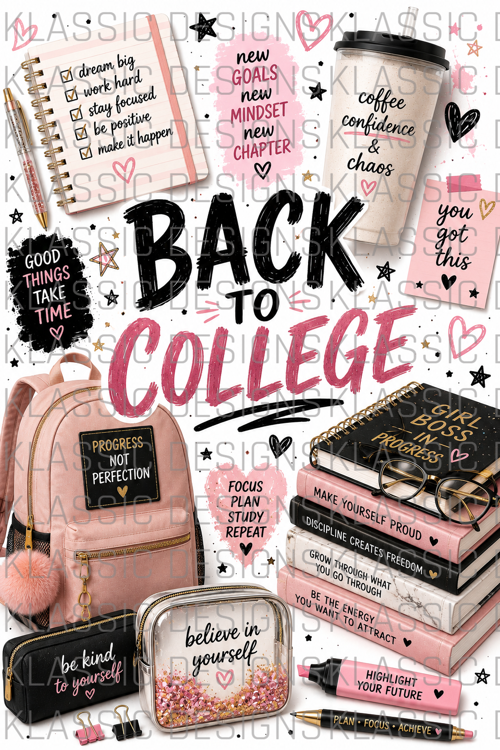 Back to College UVDTF Wrap