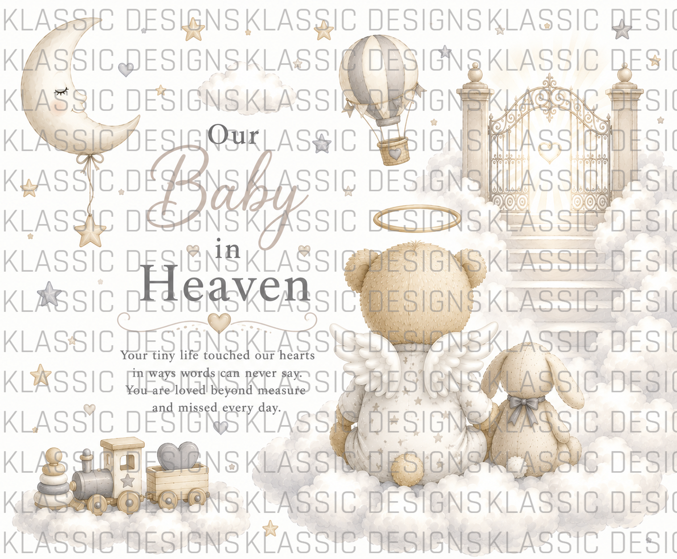 Baby In Heaven UVDTF Wrap