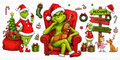 Sitting Green Man UVDTF Wrap