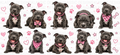 Staffy Dog Girl UVDTF wwrap