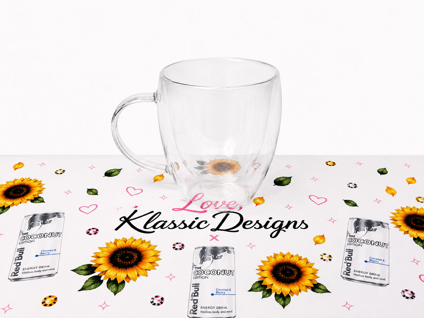 Glass 350ml Snowglobe Mugs