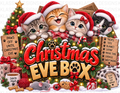 Cat Xmas Eve Box UVDTF Wrap