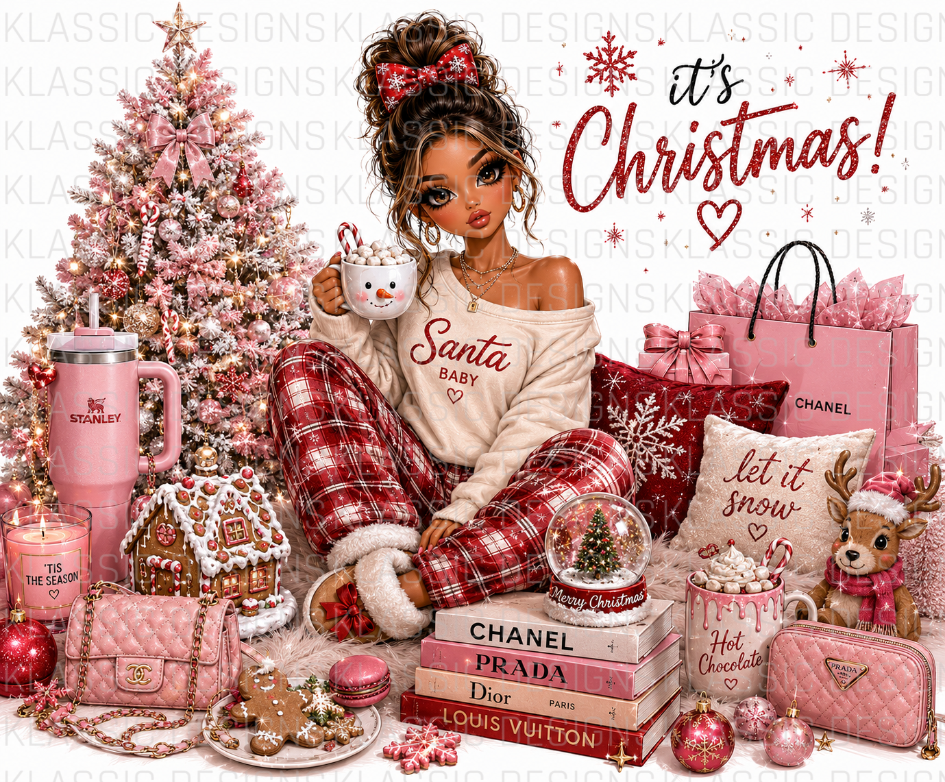 It's Christmas Glam Girl UVDTF Wrap
