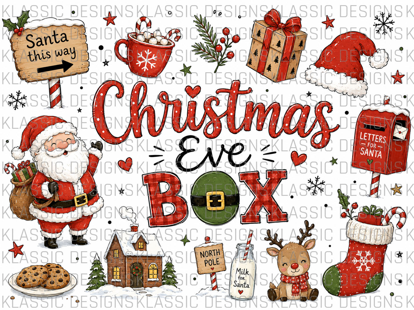 #11 Santa Christmas Eve Box UVDTF Wrap