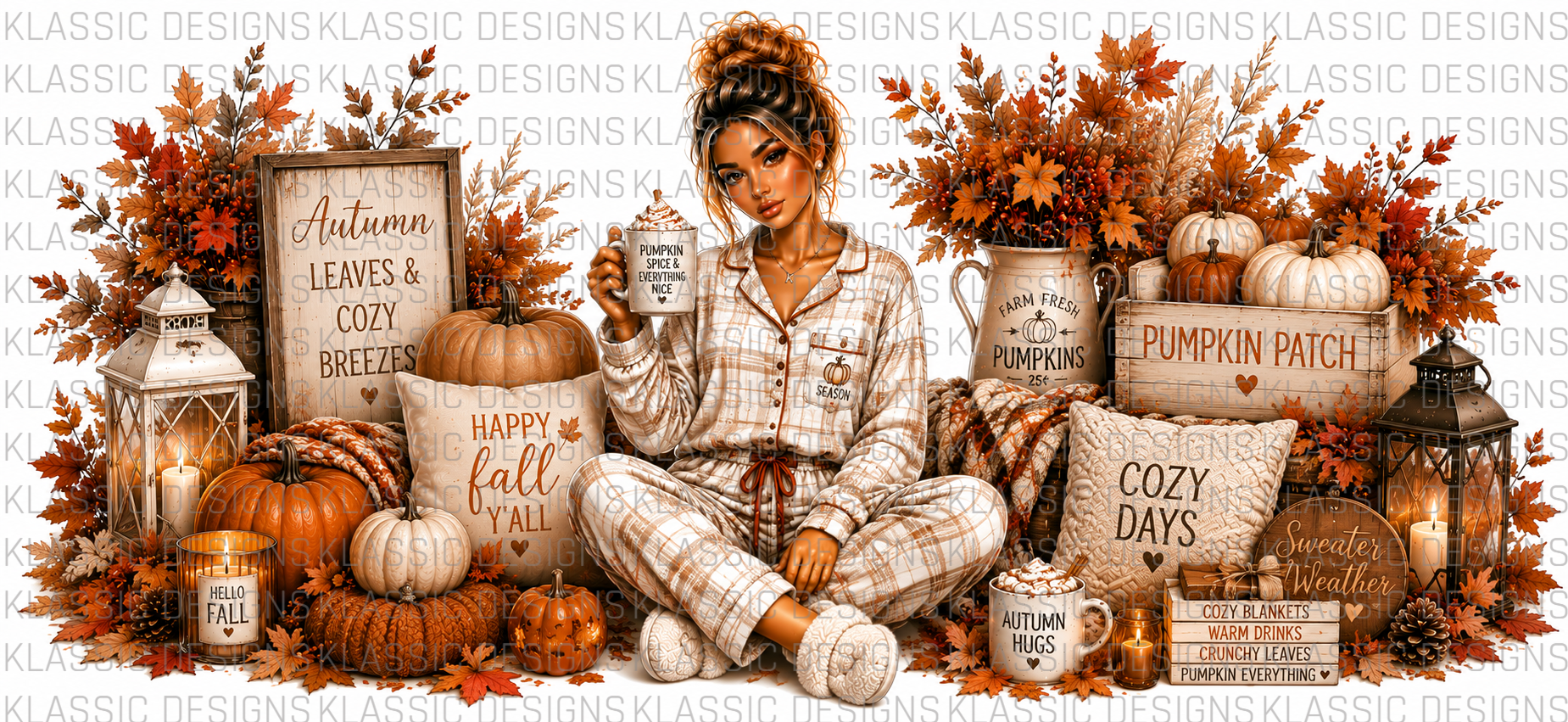 #3 Autumn Glam Girl UVDTF Wrap