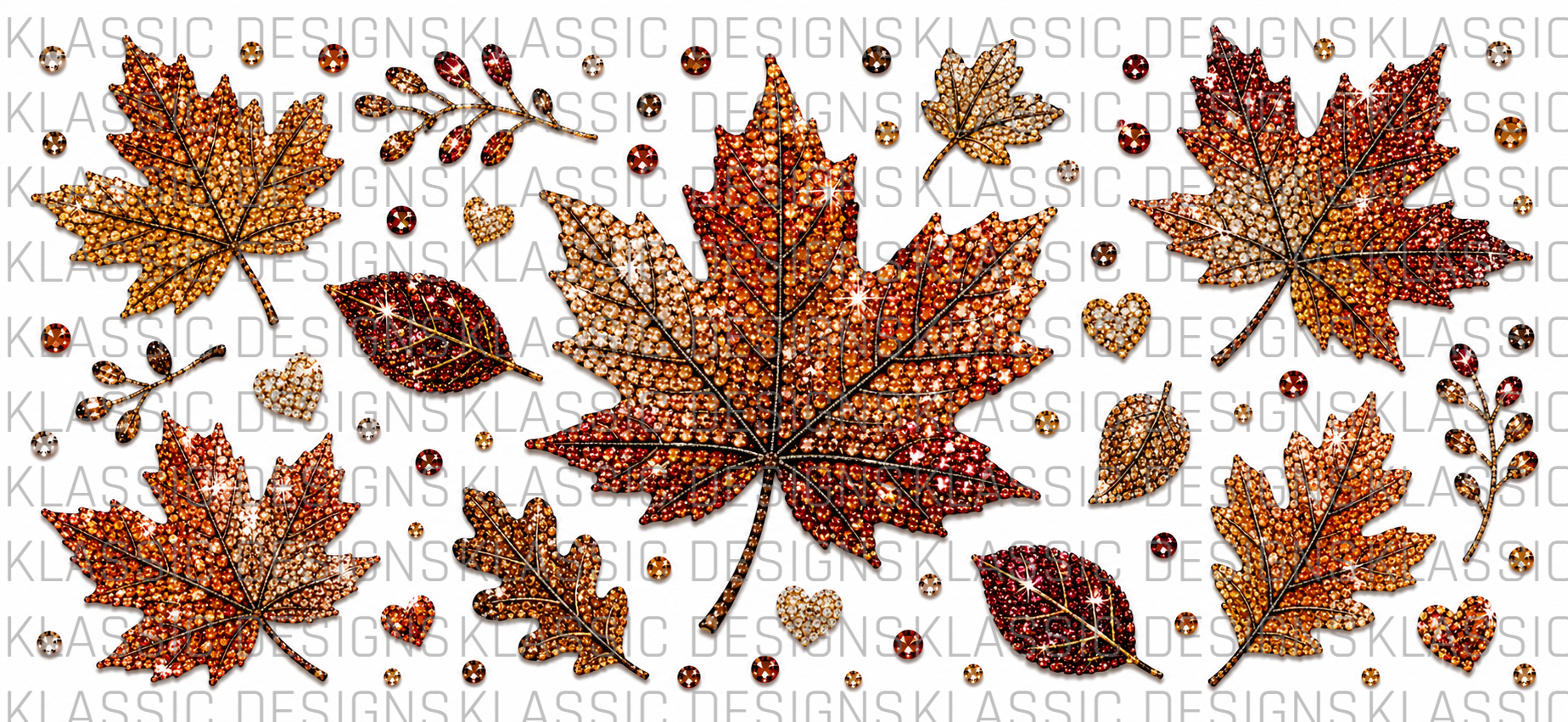 Autumn Crispy Leaves UVDTF Wrap