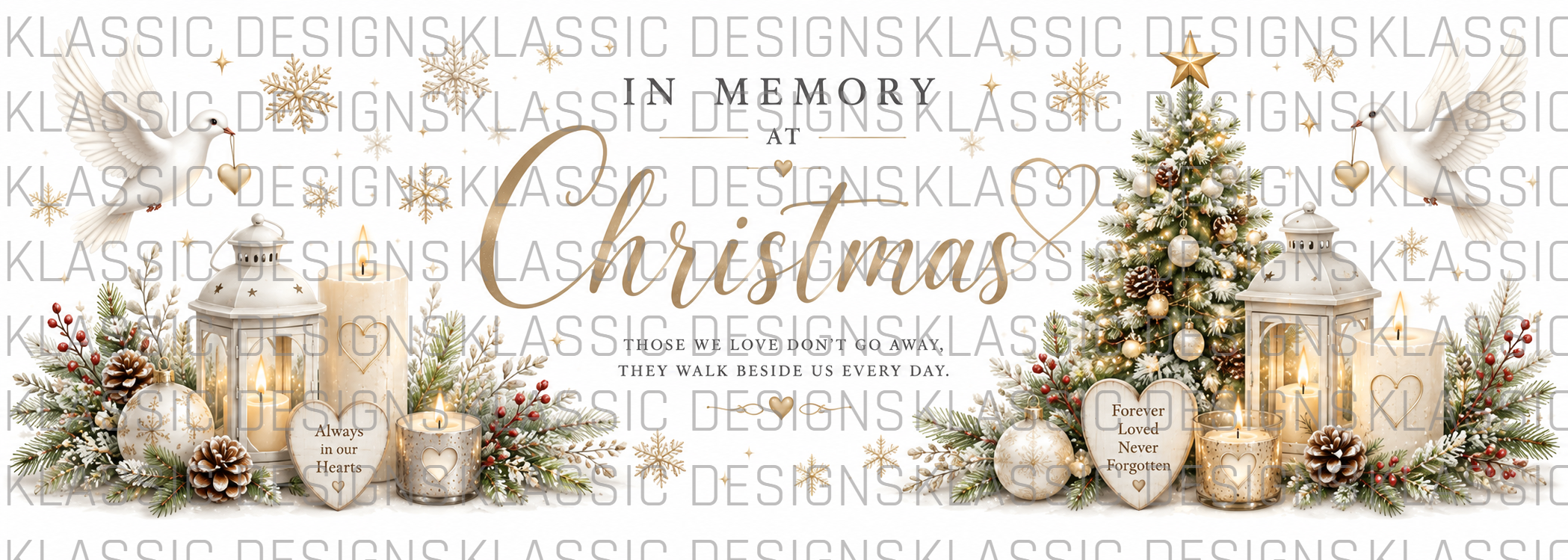 In Memory at Christmas UVDTF Wrap