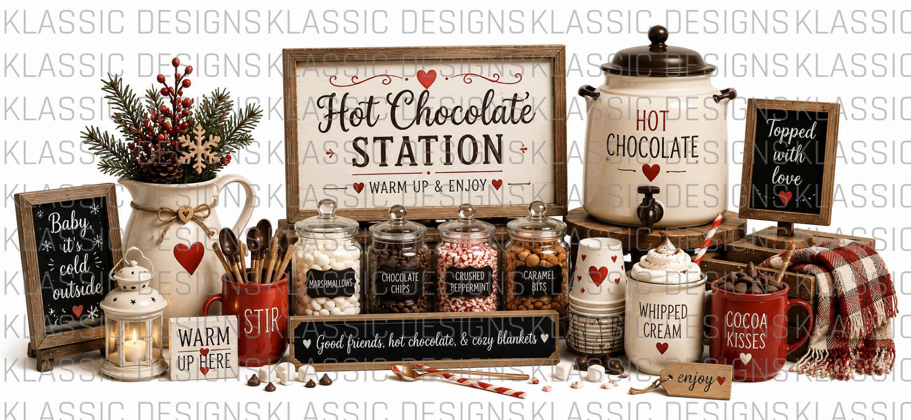 Hot Chocolate Station UVDTF Wrap