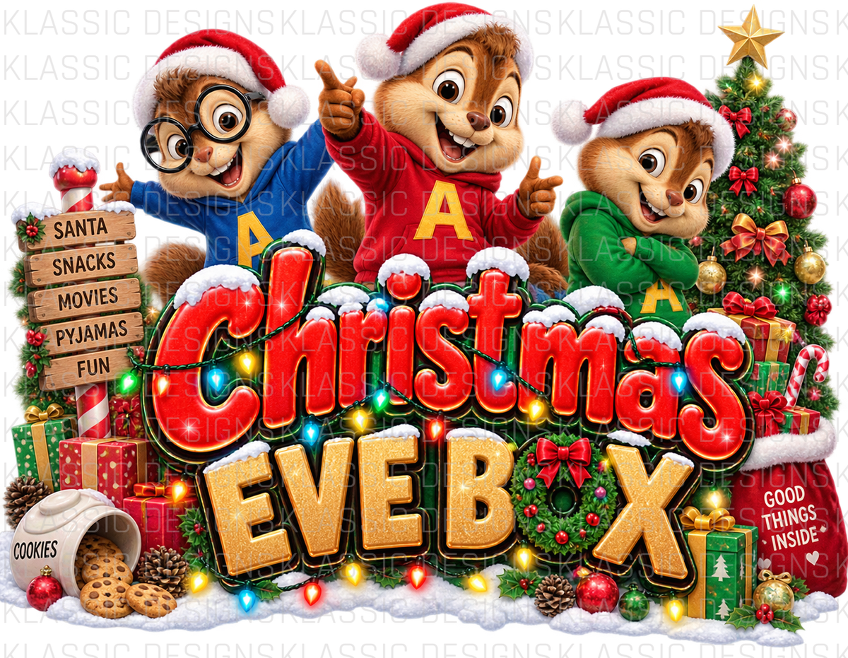 #2 Xmas Eve Box UVDTF Wrap