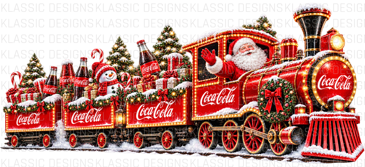 Xmas Train UVDTF Wrap
