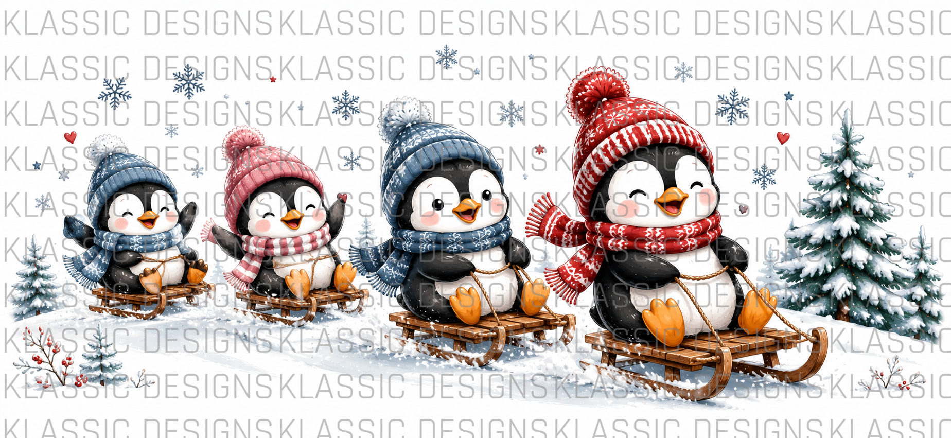 Sledge Penguins UVDTF Wrap