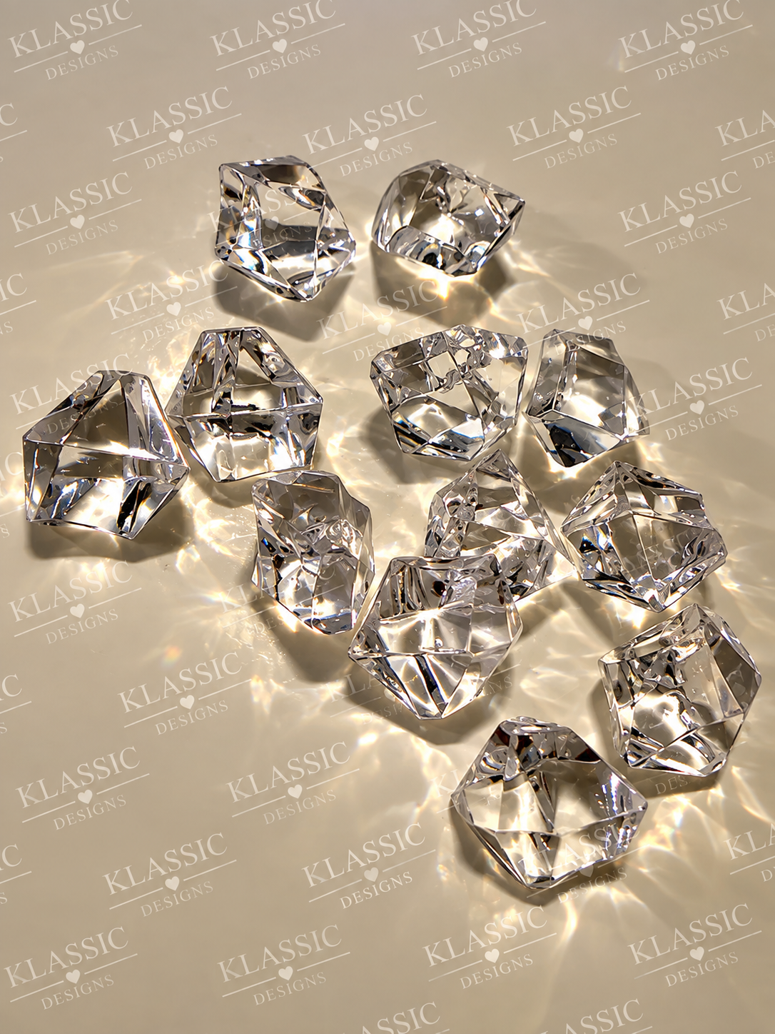 Clear Fake Ice Rocks