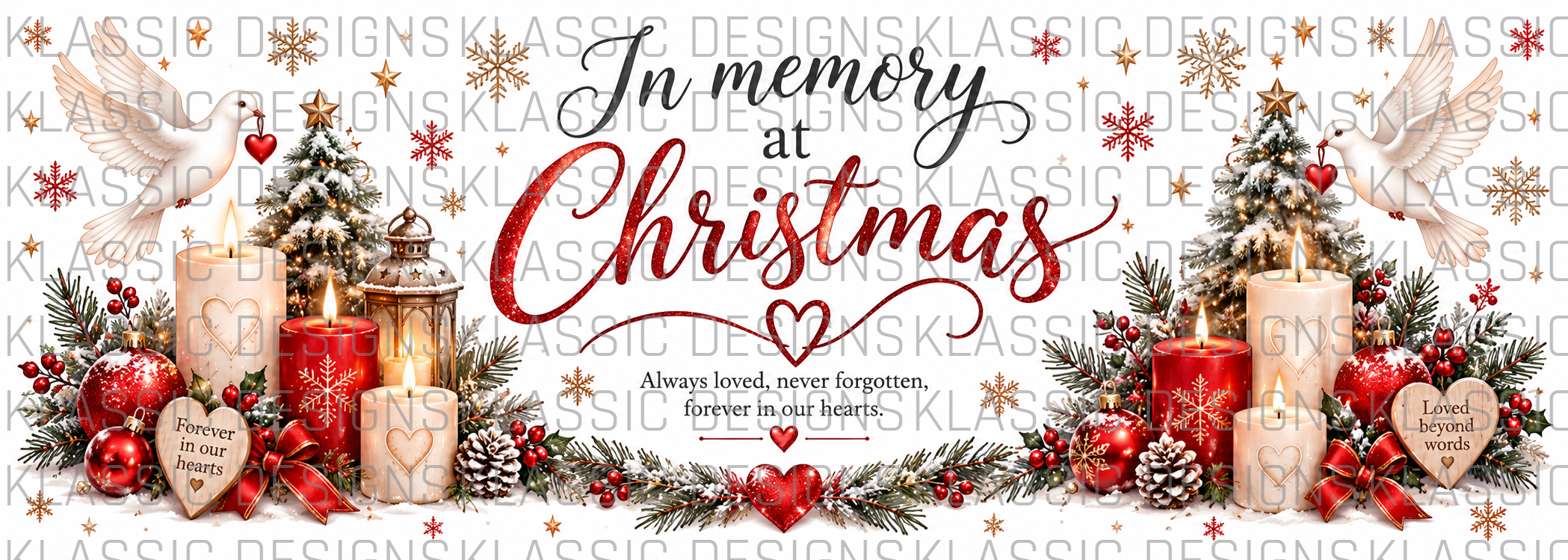 In Memory at Christmas UVDTF Wrap