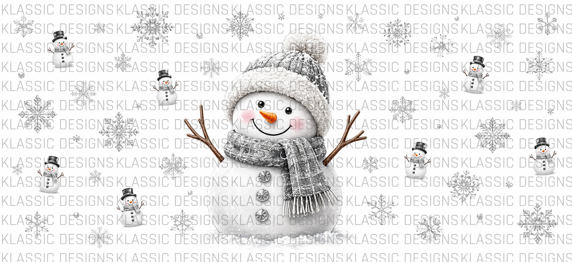 #1 Snowman UVDTF Wrap