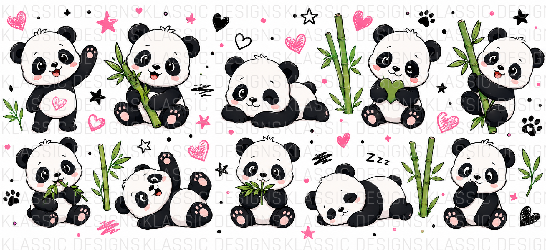 #1 Panda UVDTF Wrap