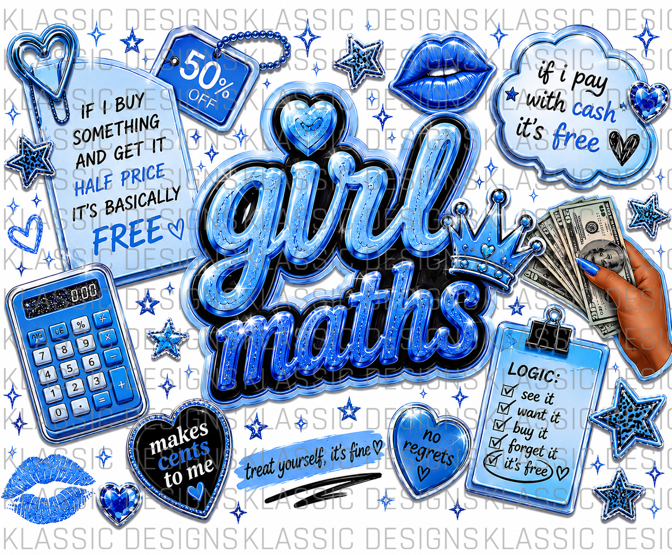 Girl Maths UVDTF Wrap