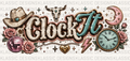 Western Clock It UVDTF Wrap