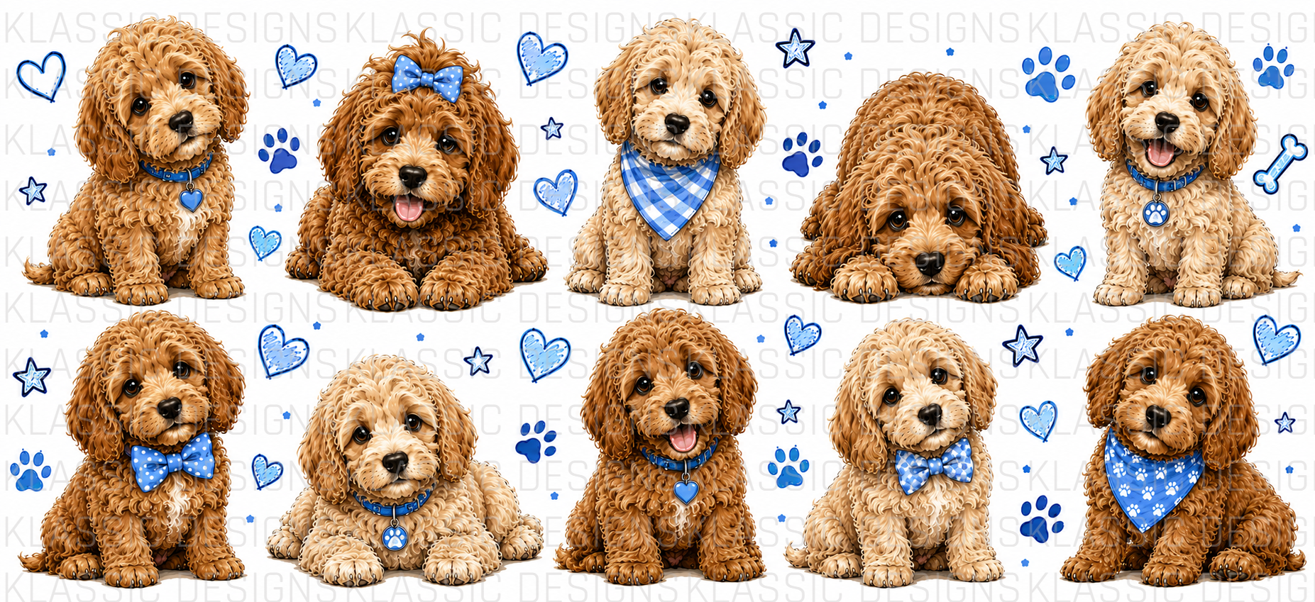 Cockapoo Dog Boy UVDTF Wrap