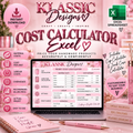 Klassic Designs Craft Cost Calculator