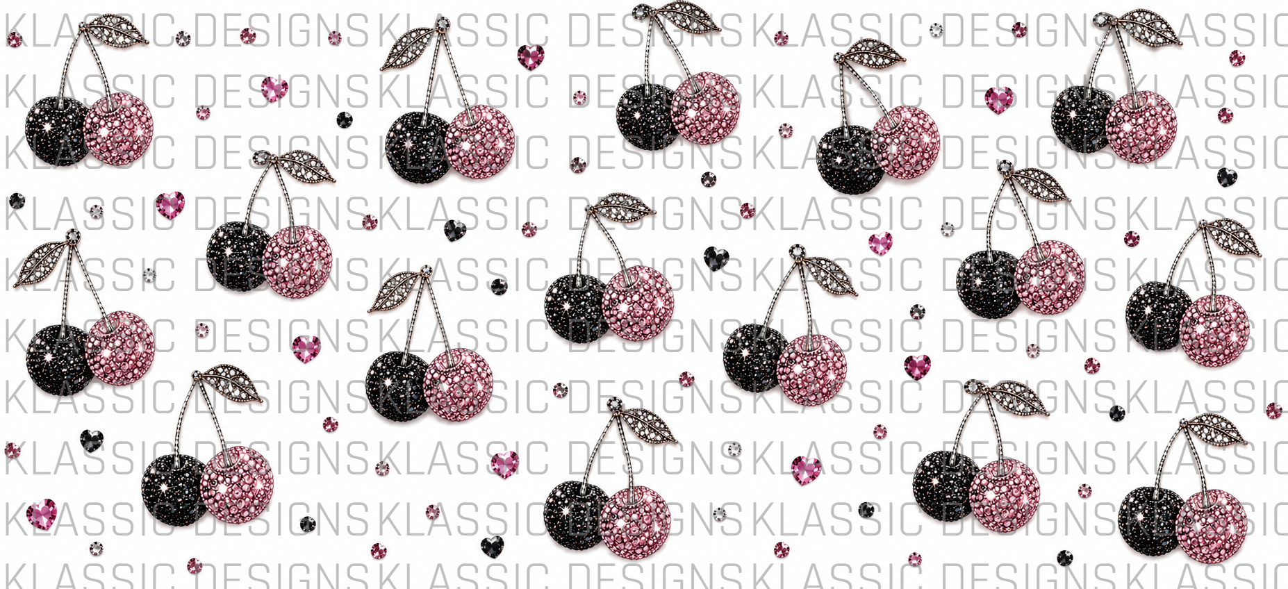 Black & Pink Cherries UVDTF Wrap