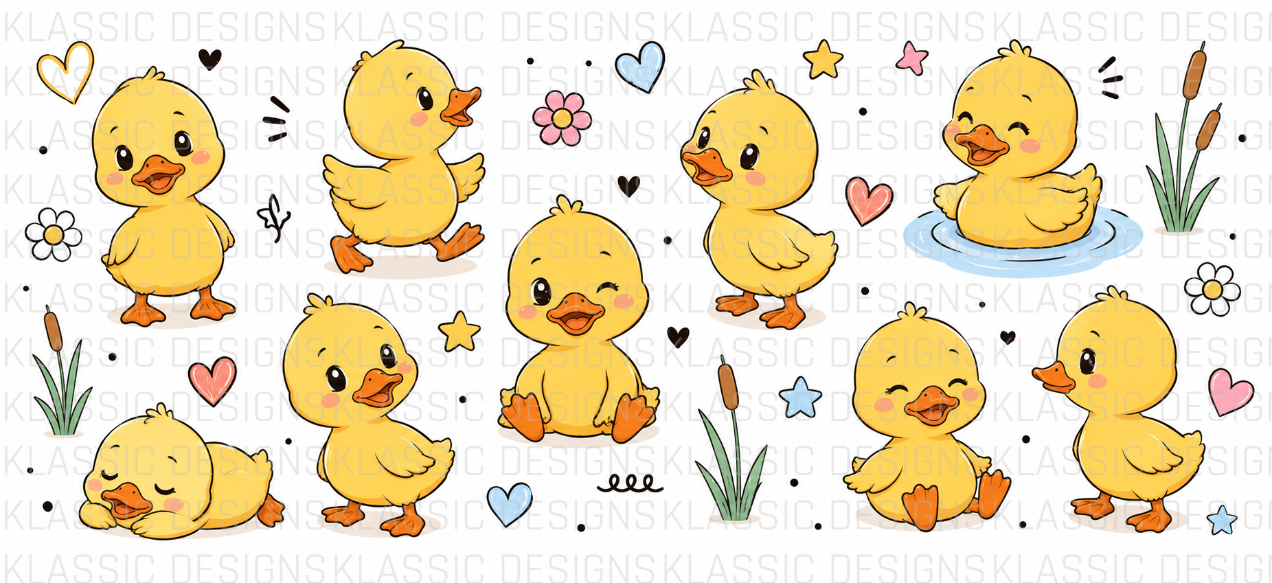 Cute Duck UVDTF Wrap