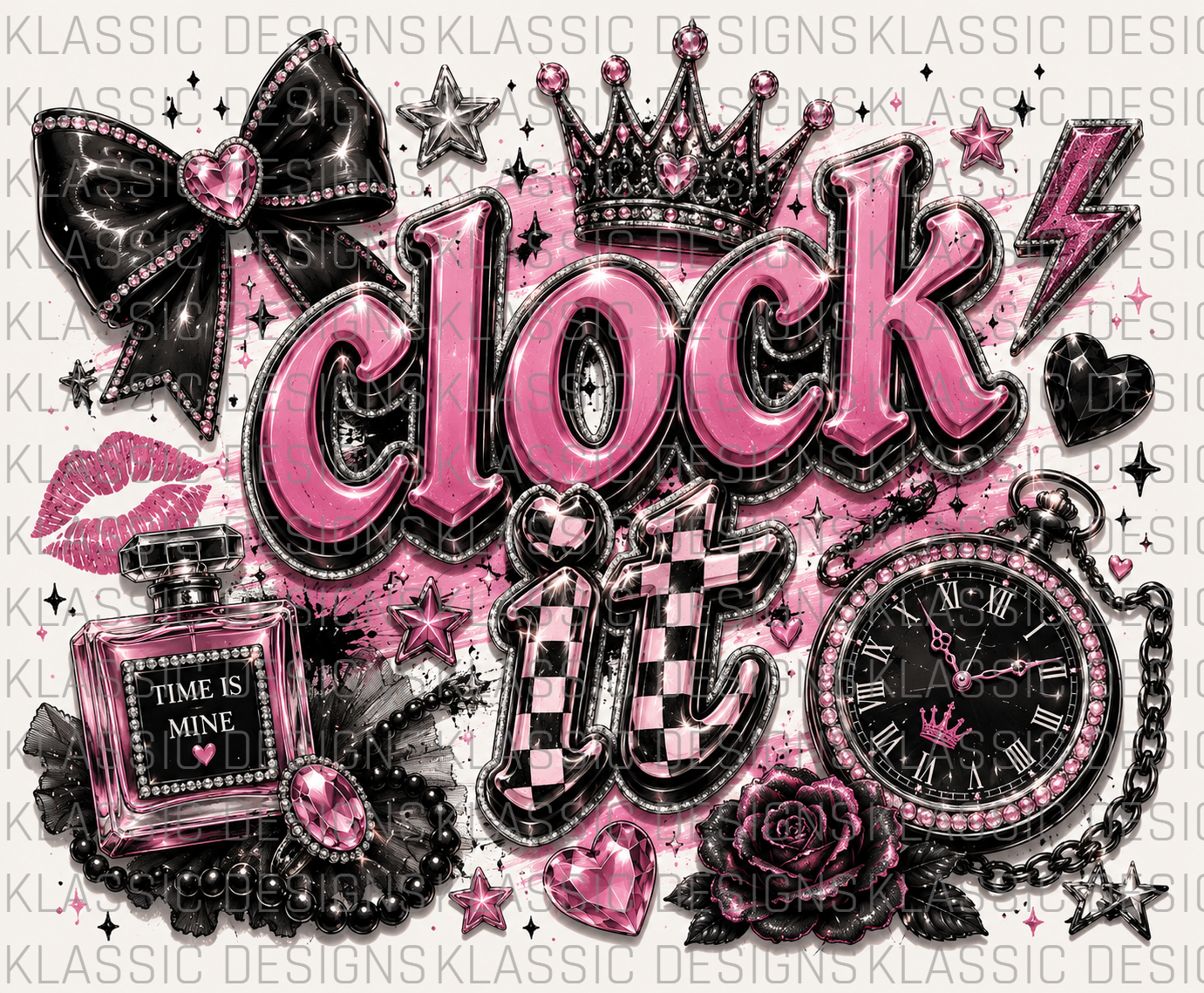 #2 Clock It UVDTF Wrap