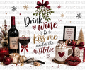 Drink Wine and Kiss Me UVDTF Wrap
