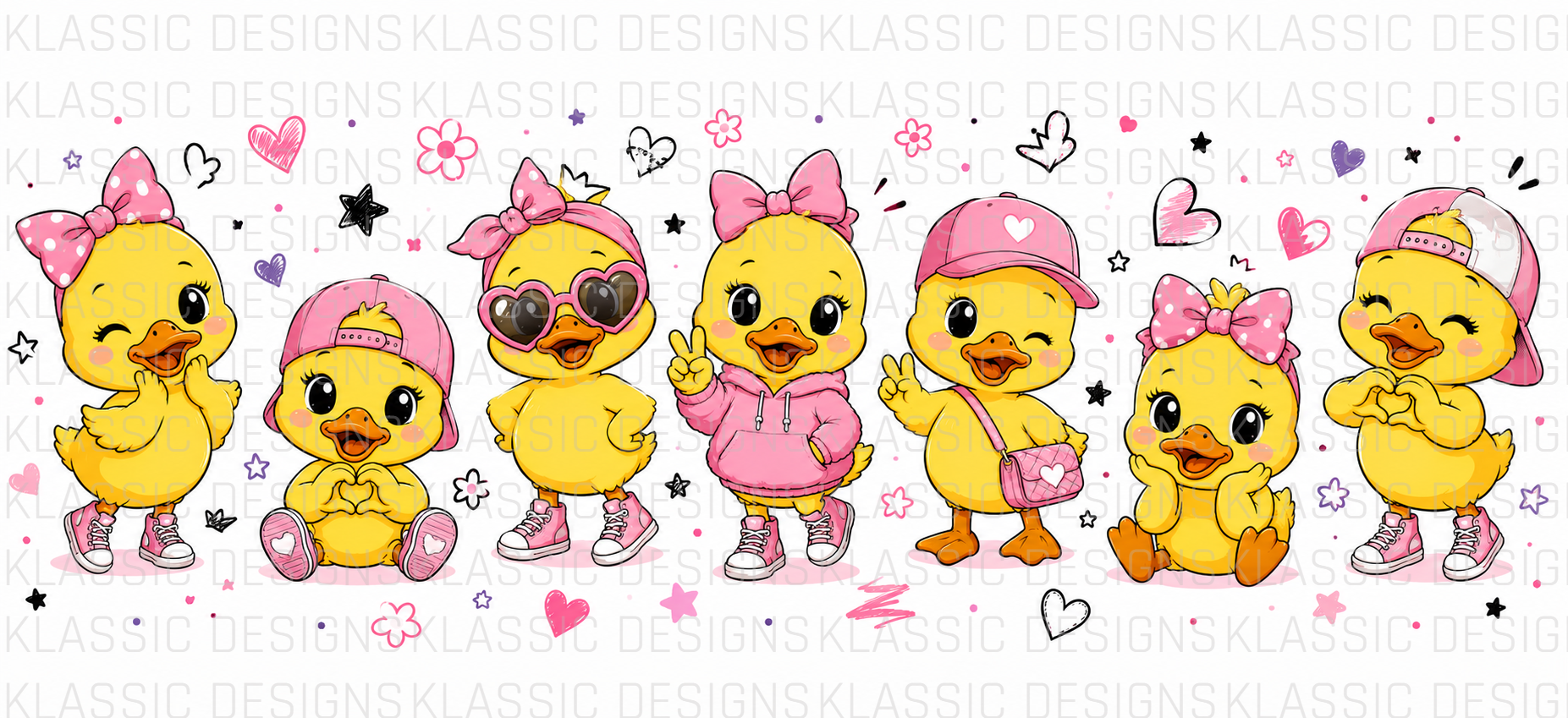 Cool Girl Duck UVDTF Wrap