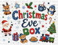 #12 Santa Blue Chrsitmas Eve Box UVDTF Wrap