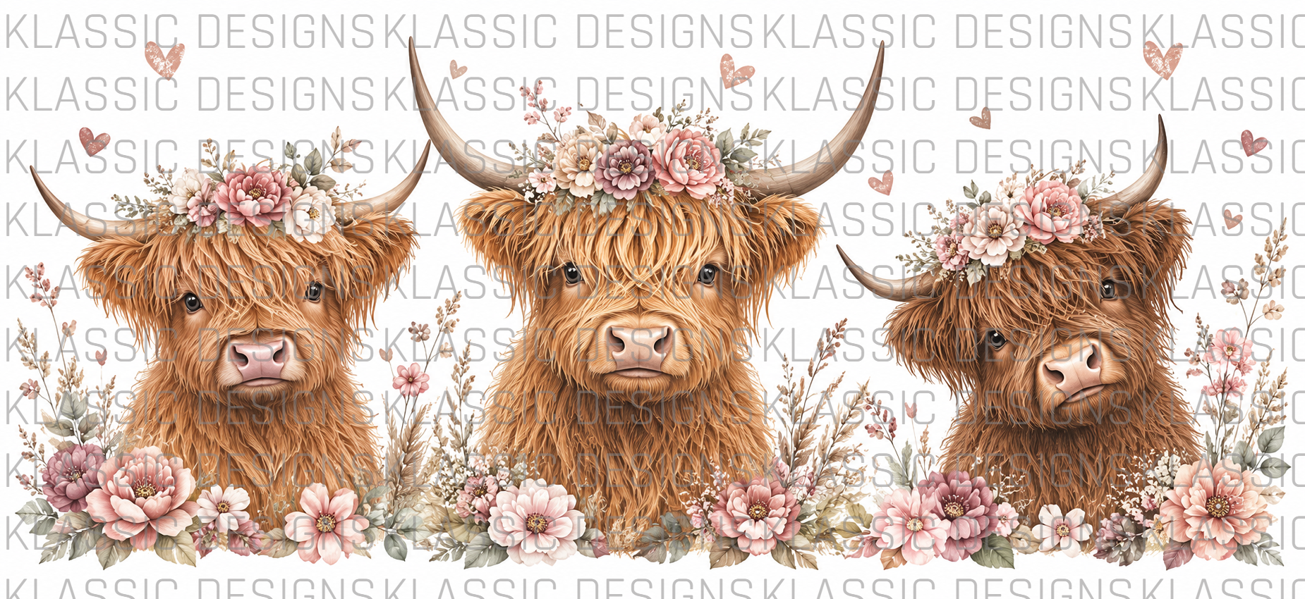 Highland Cow UVDTF Wrap