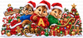 Chipmunk Xmas UVDTF Wrap