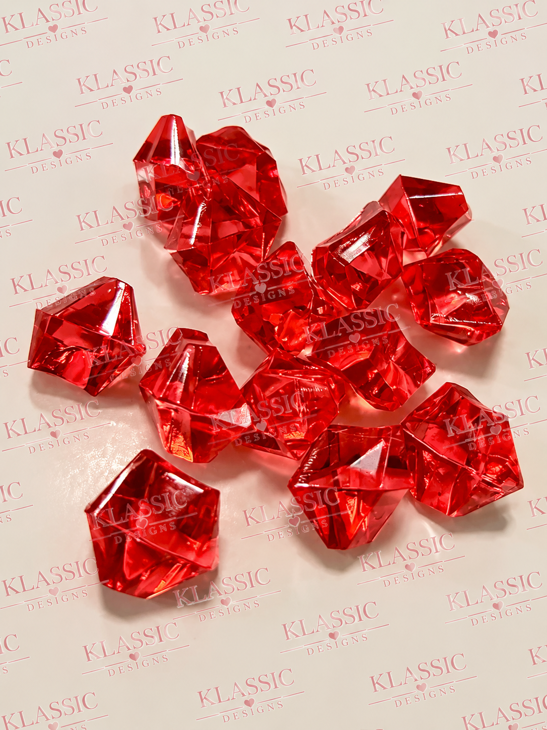 Red Fake Ice Rocks