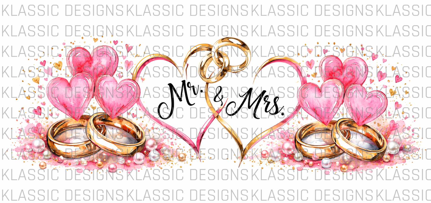 Mr & Mrs Pink UVDTF Wrap