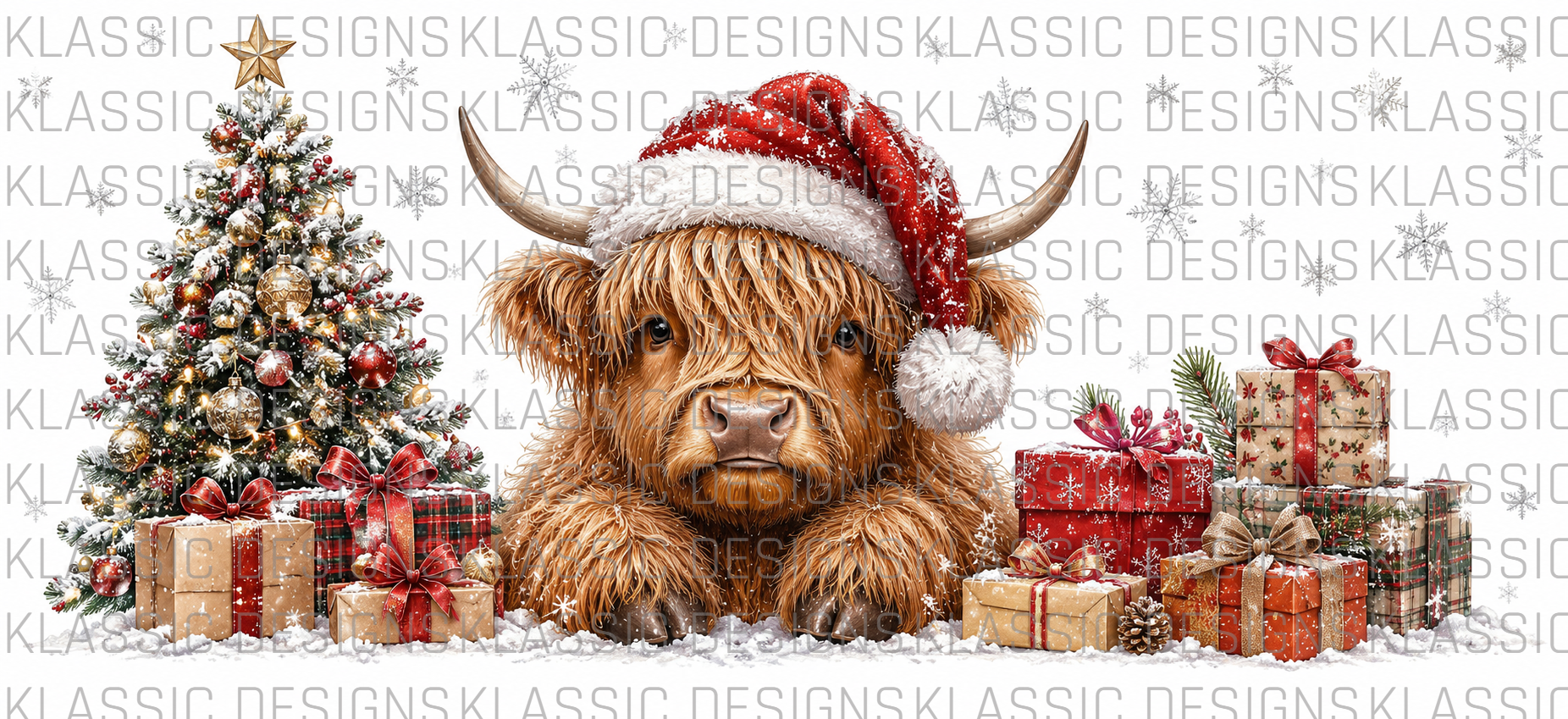 Highland Cow UVDTF Wrap