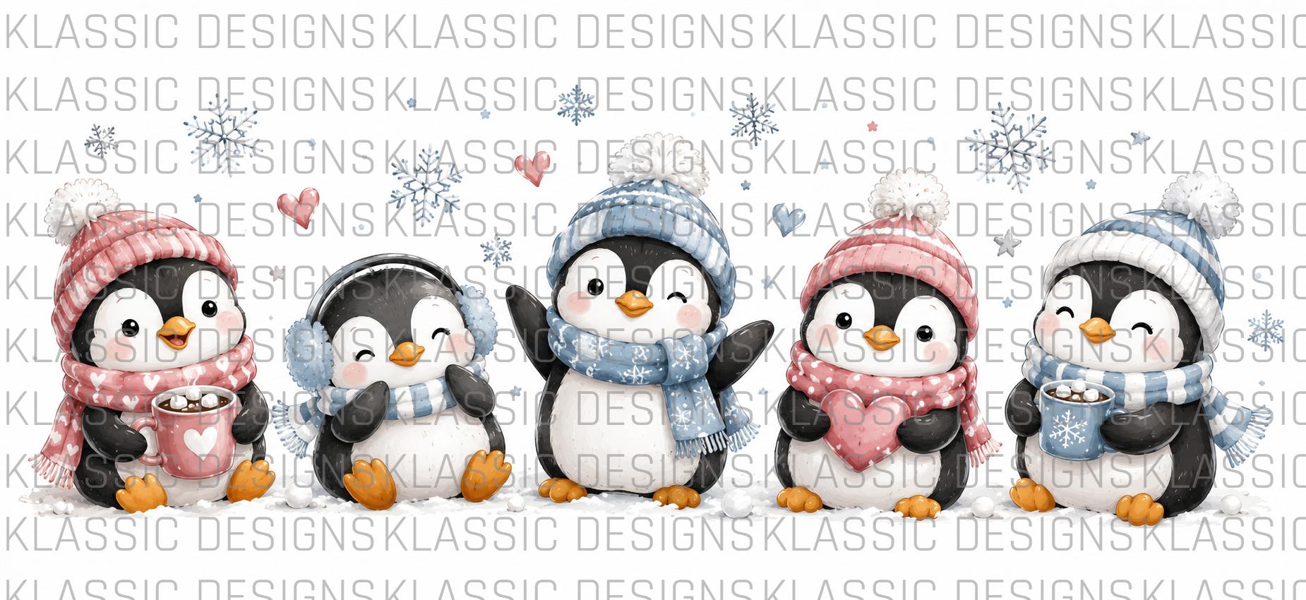 Happy Penguin UVDTF Wrap