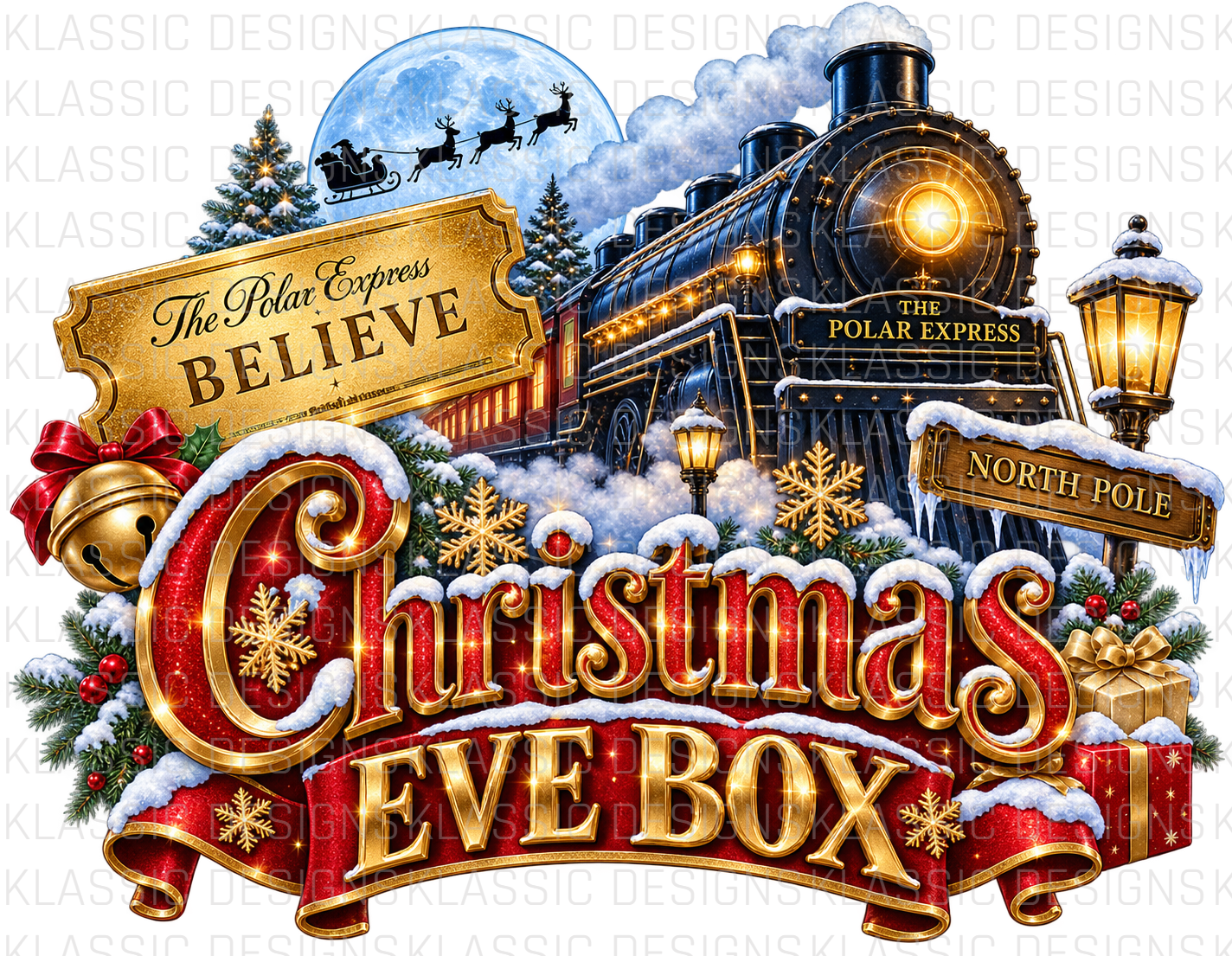 #4 Xmas Eve Box UVDTF Wrap