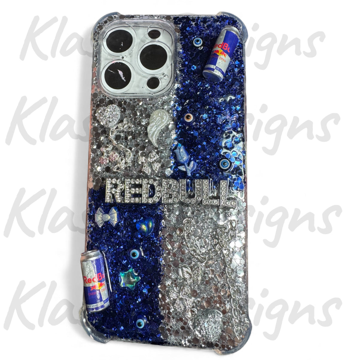 PRE-MADE iPhone 15 PRO MAX blue and silver