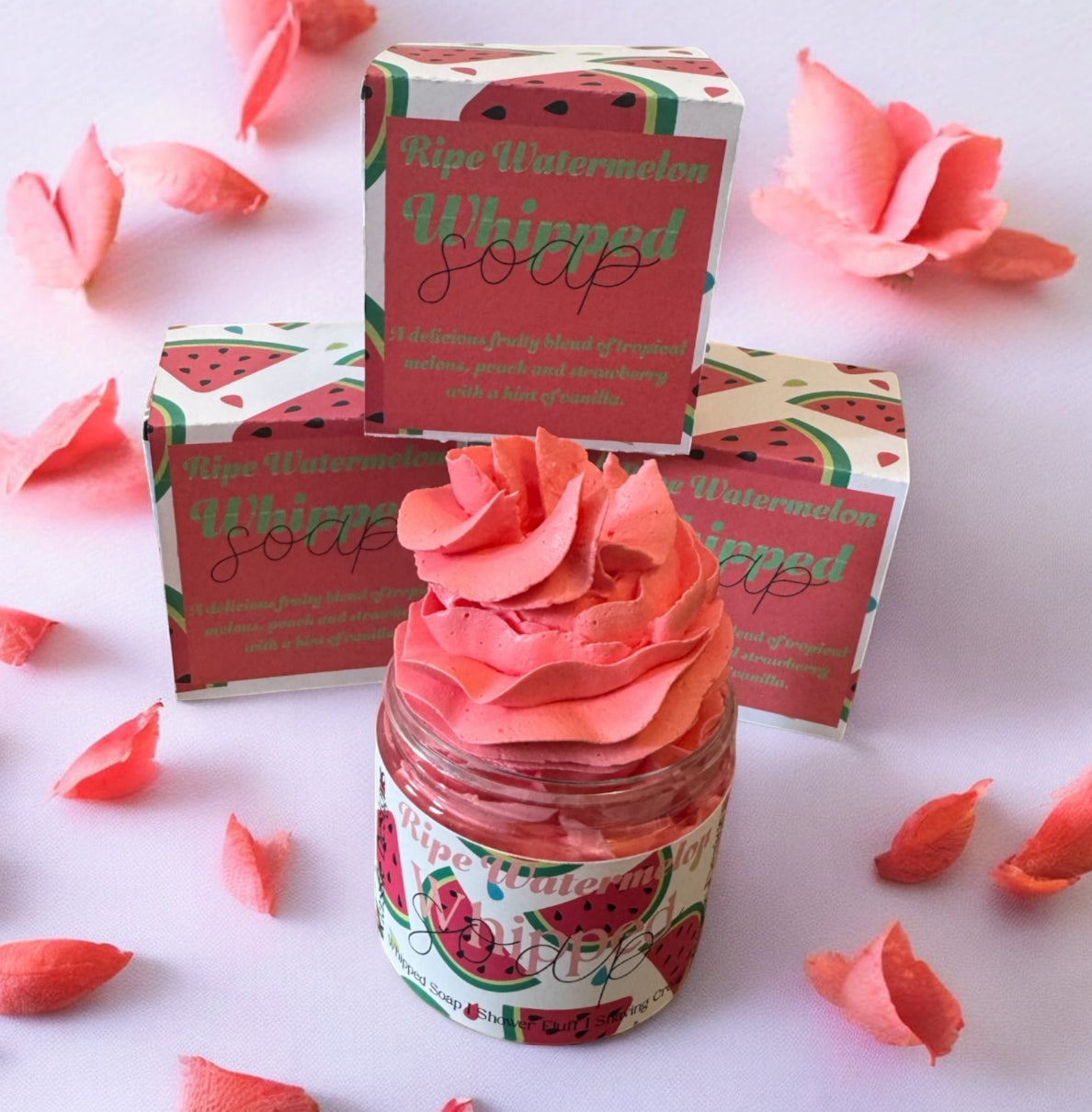 Ripe Watermelon Whipped Soap