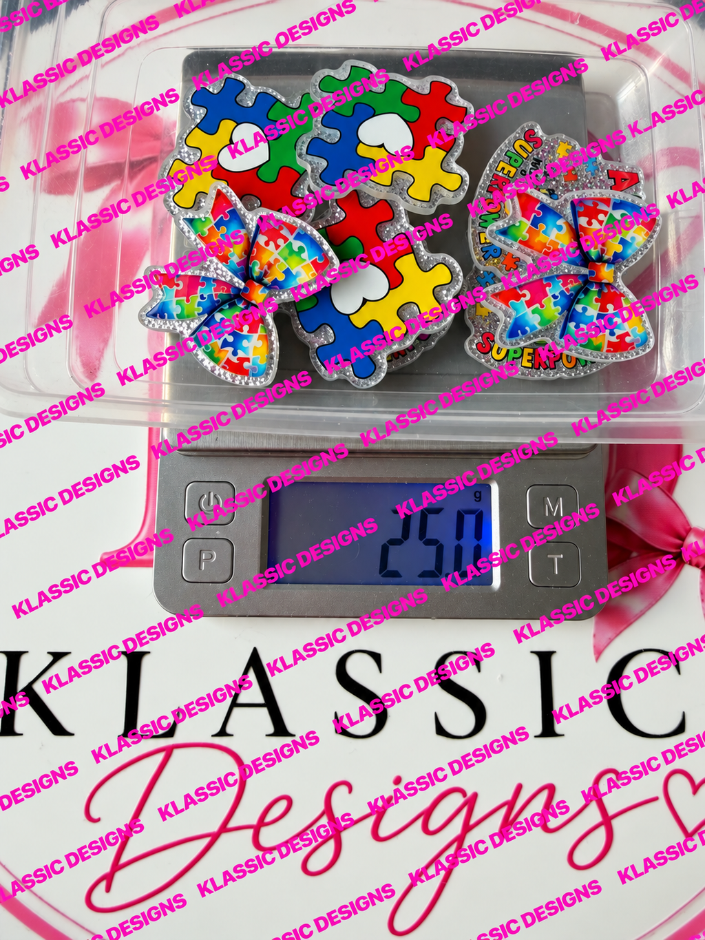 Autism Acrylic Flatbacks