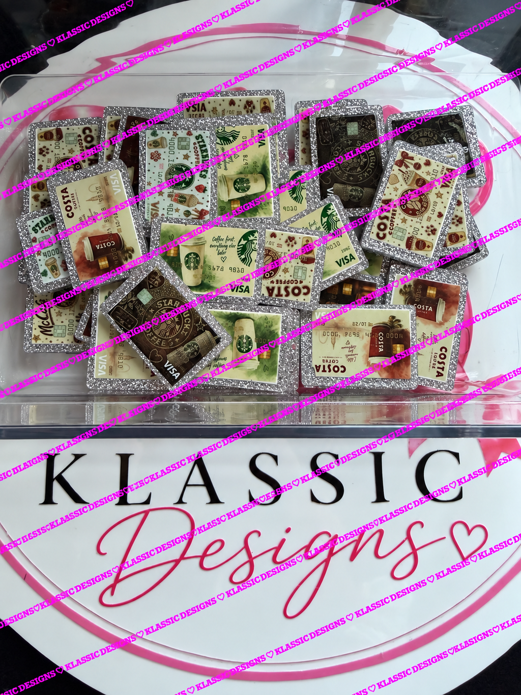 Drink B Cards Acrylic Flatbacks