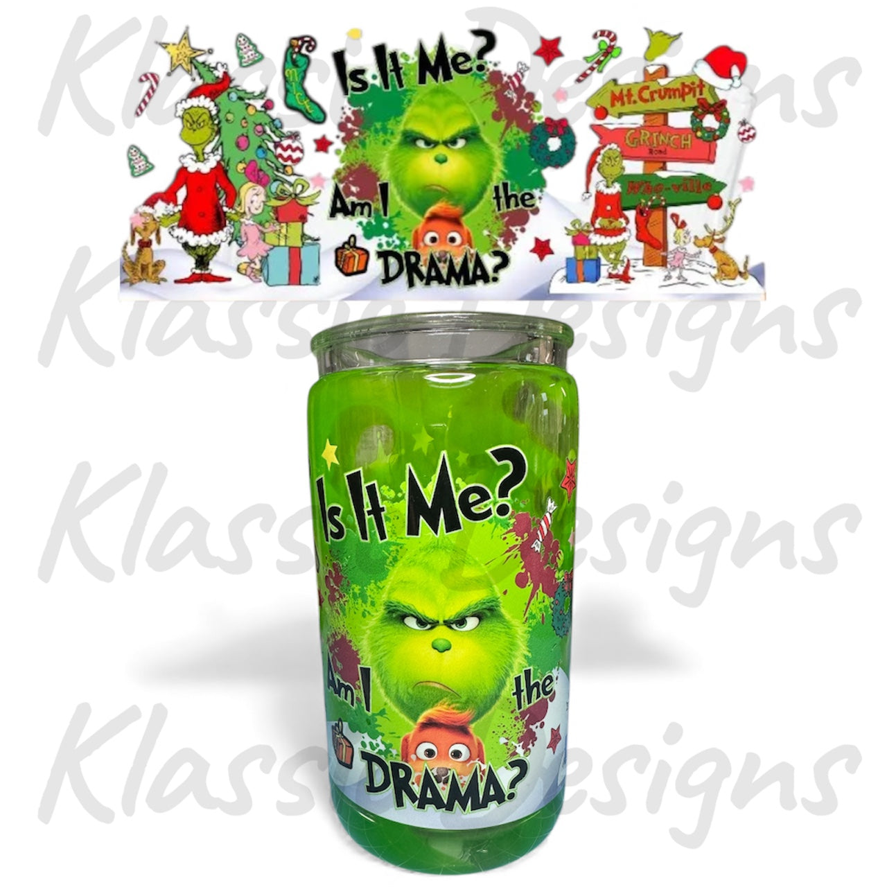 PRE-MADE Green Villain Lava Drip - 16oz