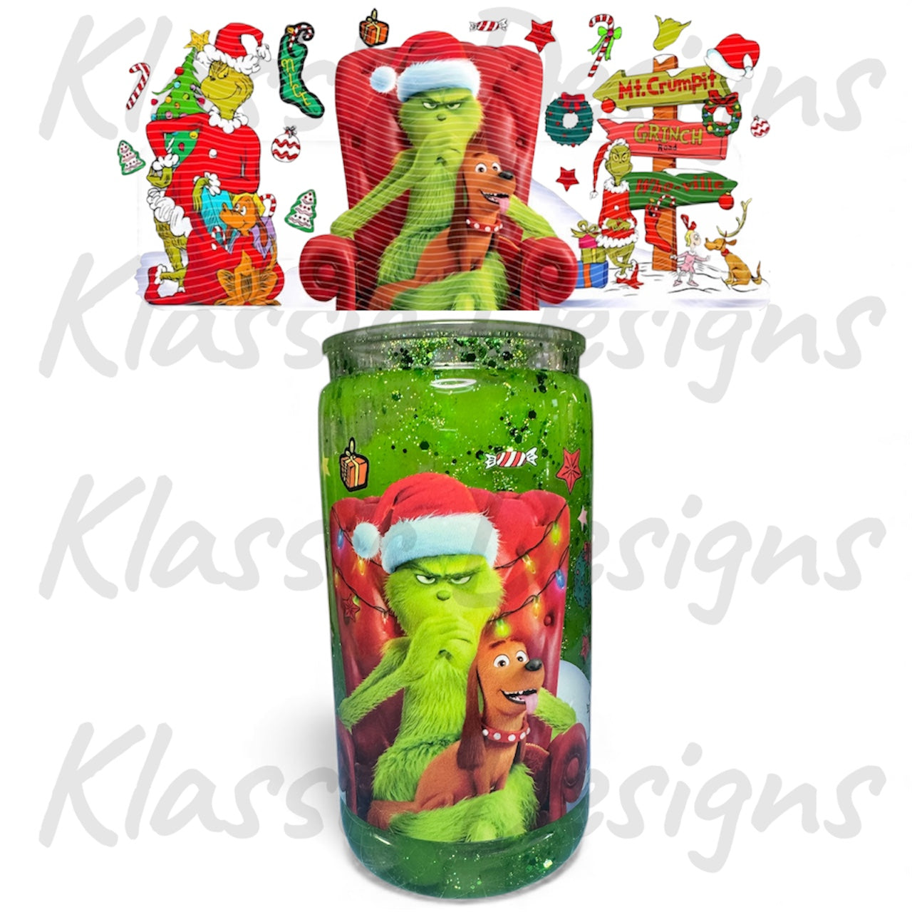 PRE-MADE Green Villain Lava Drip - 16oz