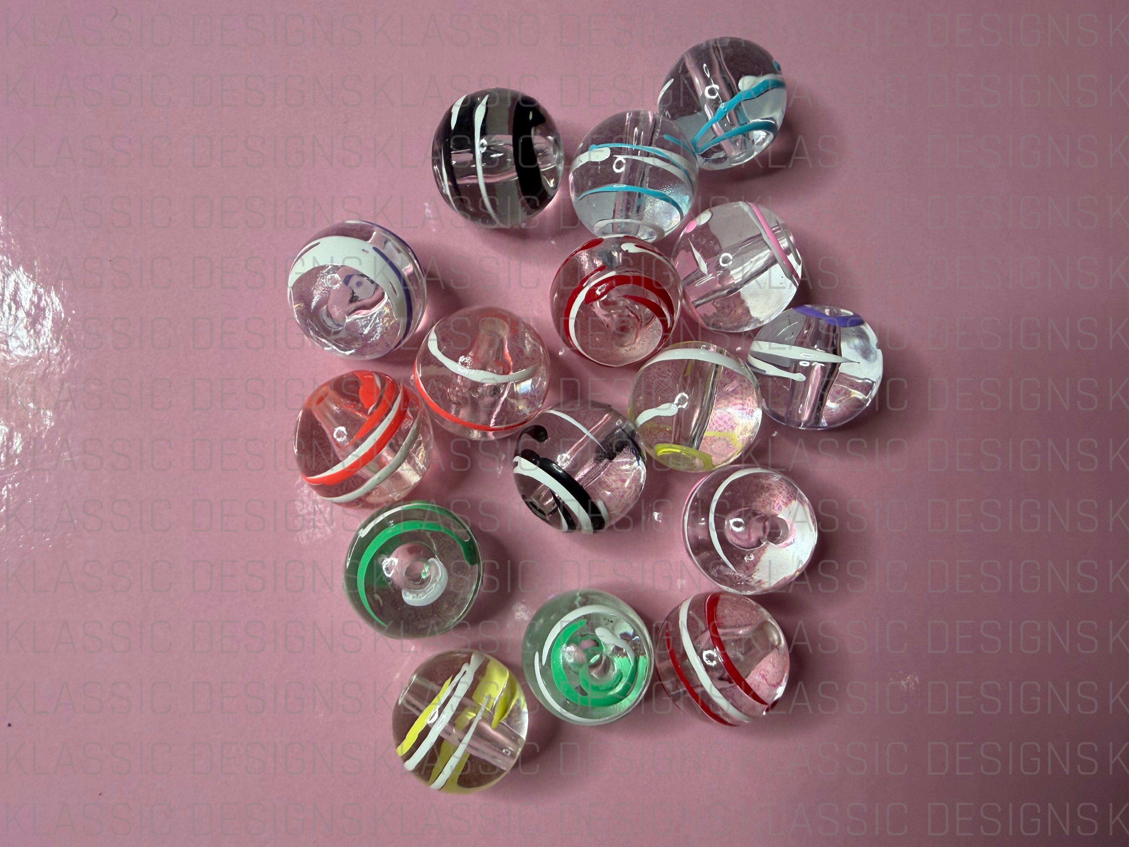 striped beads
