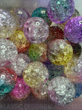 Ombre Crackle Beads